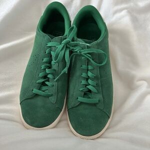Green Suede Sneakers